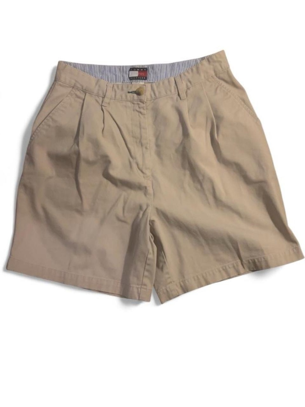 Tommy Hilfiger Beige Flat Front Men’s Shorts